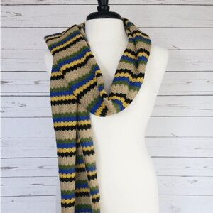 Striped Knit Scarf